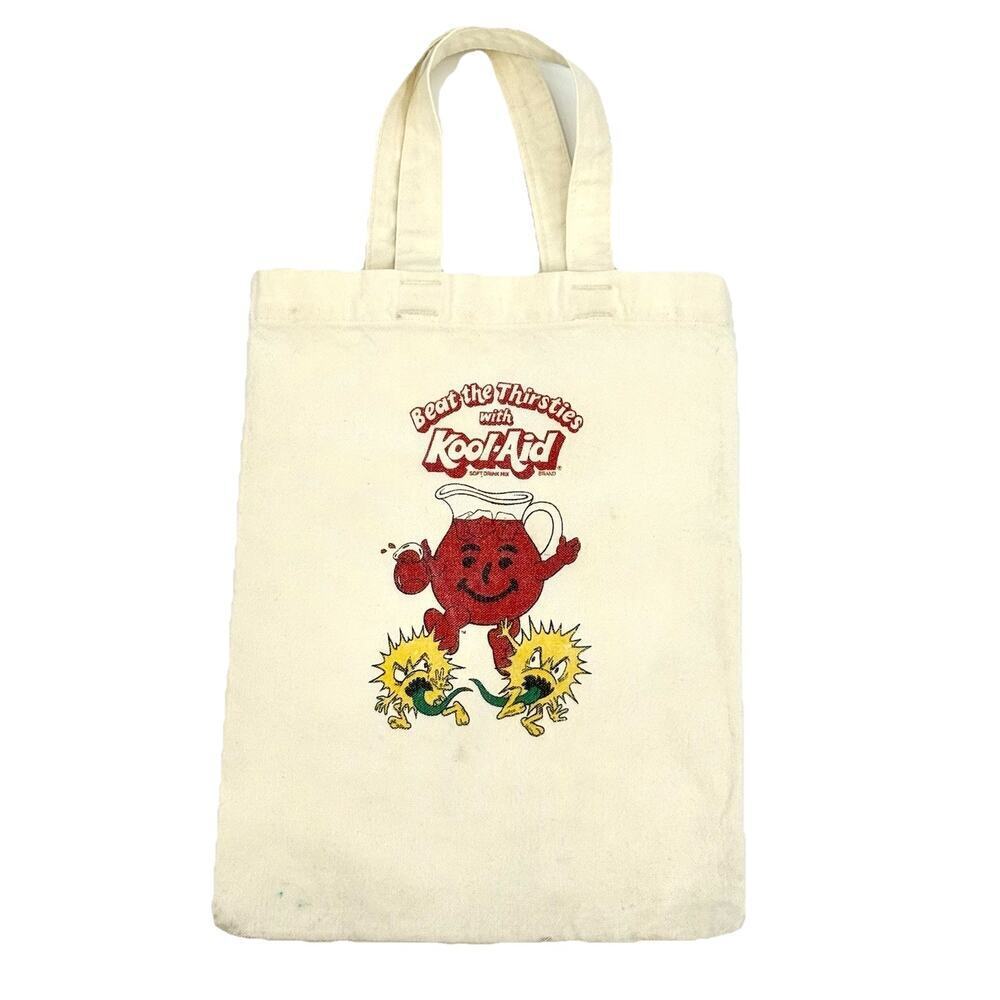 Kool Aid Canvas Tote Bag Beat the Thirsties Vintage 15 inches Retro Oh Yeah!